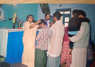 Sr Vinaya giving retreat at mau uttar pradesh